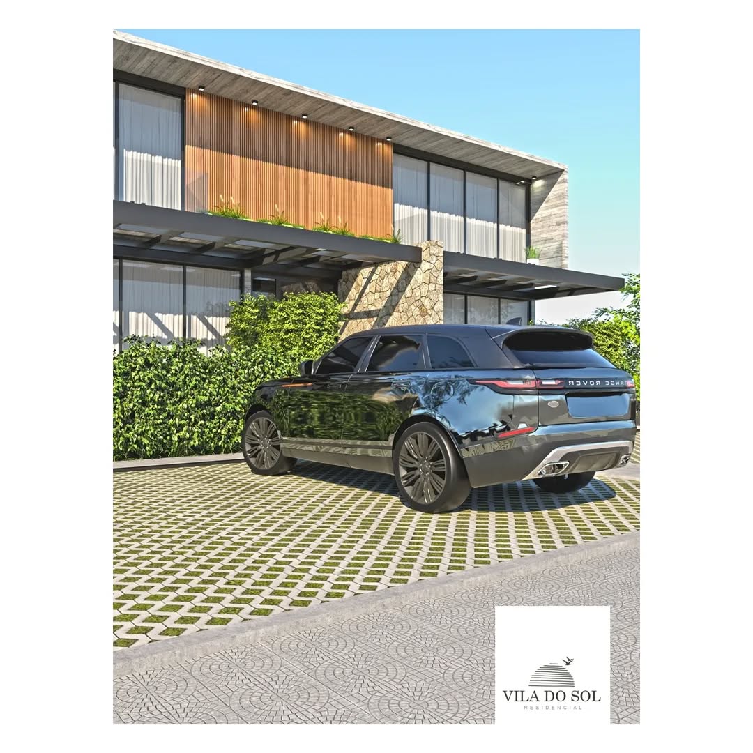 Fachada residencial com jardim, pedra e madeira